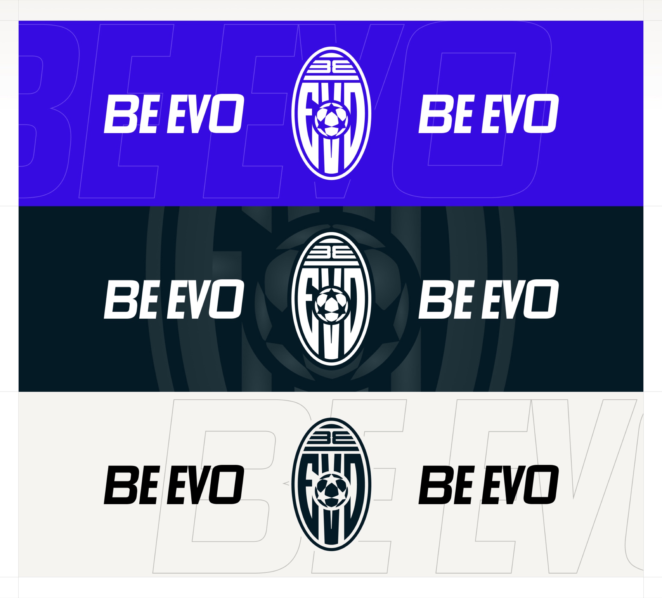 Brand plate from the BE EVO brandboard